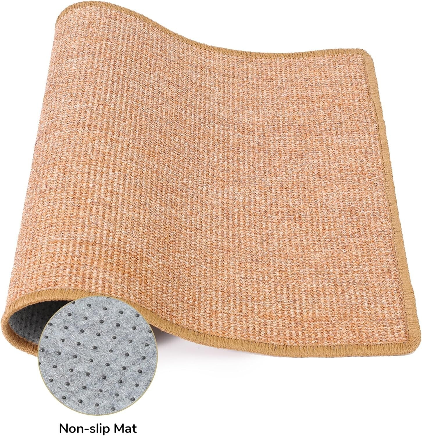 Anti-Skid Cat Scratch Mat - 23.6 x 31.5 Inch Sisal Rug for Furniture Protection