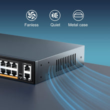 Load image into Gallery viewer, High-Speed 16-Port Ethernet Switch with 1000Mbps Uplinks &amp; Lightning Protection