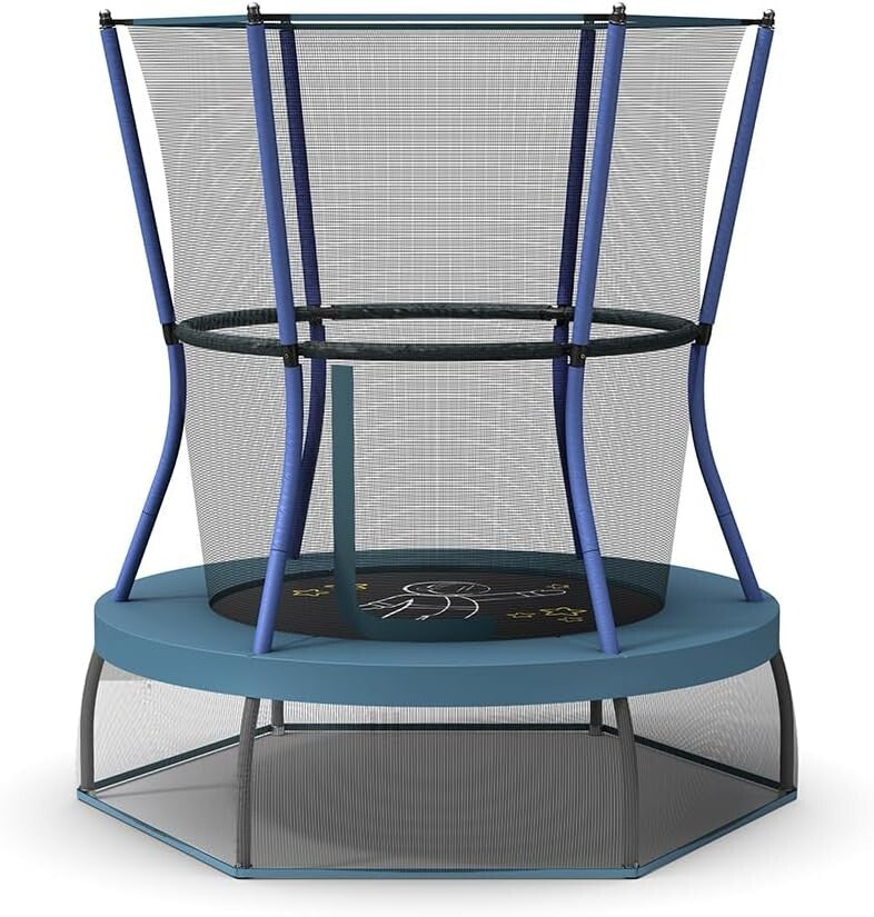 Interactive Kids Mini Trampoline with Foam Pad - Perfect for Imaginative Play
