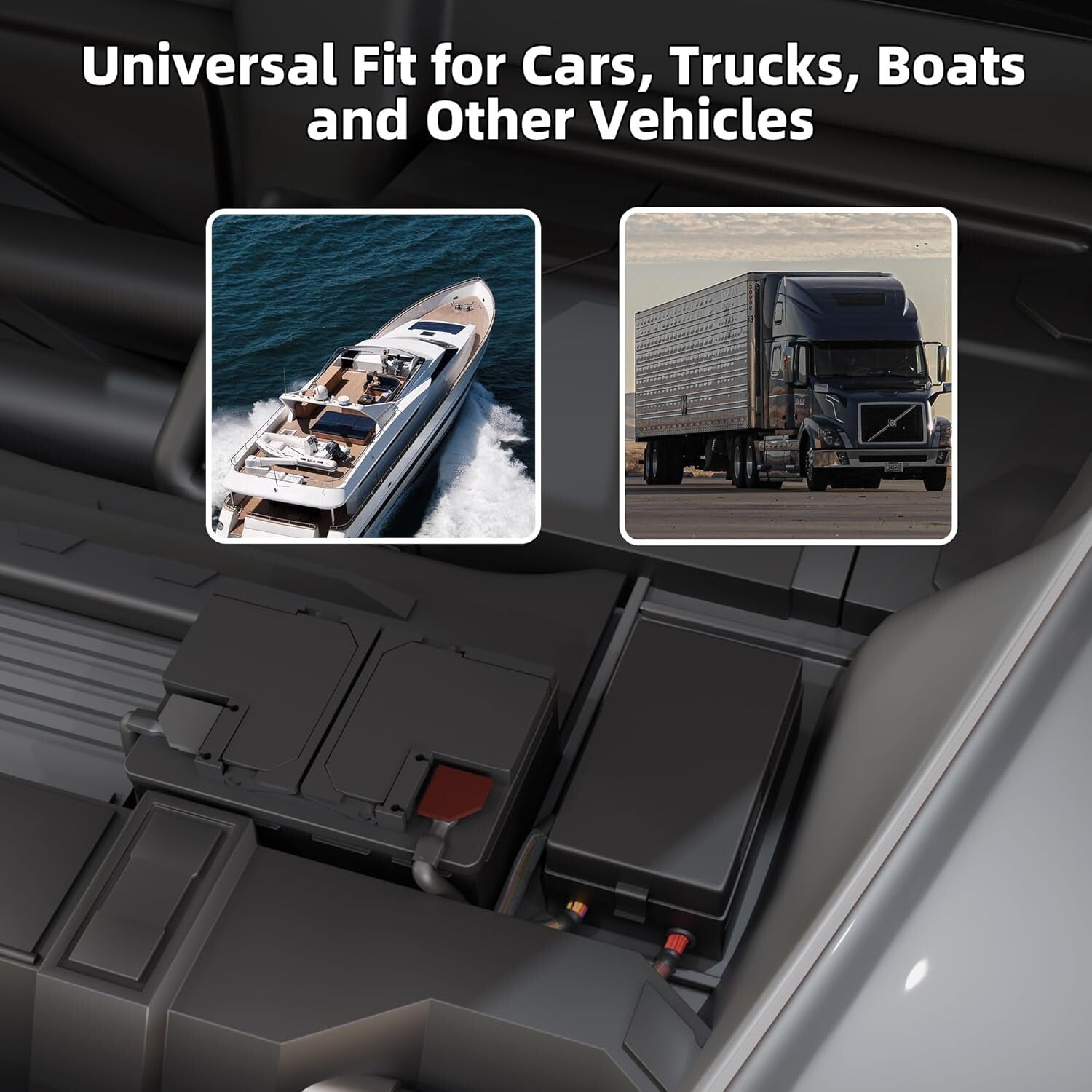 12V Pre-Wired Relay Box with 10-Way Fuse Panel - Dustproof Automotive Solution