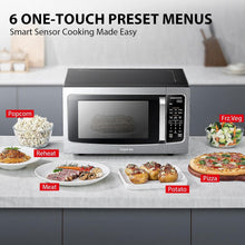 Load image into Gallery viewer, Inverter Technology 1.6 Cu.Ft Stainless Steel Microwave with Smart Sensor Menus