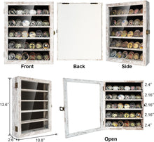 Load image into Gallery viewer, Elegant Rustic White Coin Display Case - Protect Your Collectibles in Style
