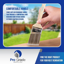 Load image into Gallery viewer, 12-Pack 2.5-Inch Angle Paint Brushes with Comfort Grip for Precision Painting