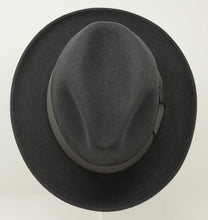 Load image into Gallery viewer, Water-Repellent Lightweight Fedora - Handmade Wool Felt with Cotton Travel Bag