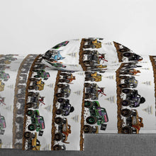 Load image into Gallery viewer, Complete Monster Jam Twin Size Bed Set: Fun Comforter and Sheets for Kids' Rooms