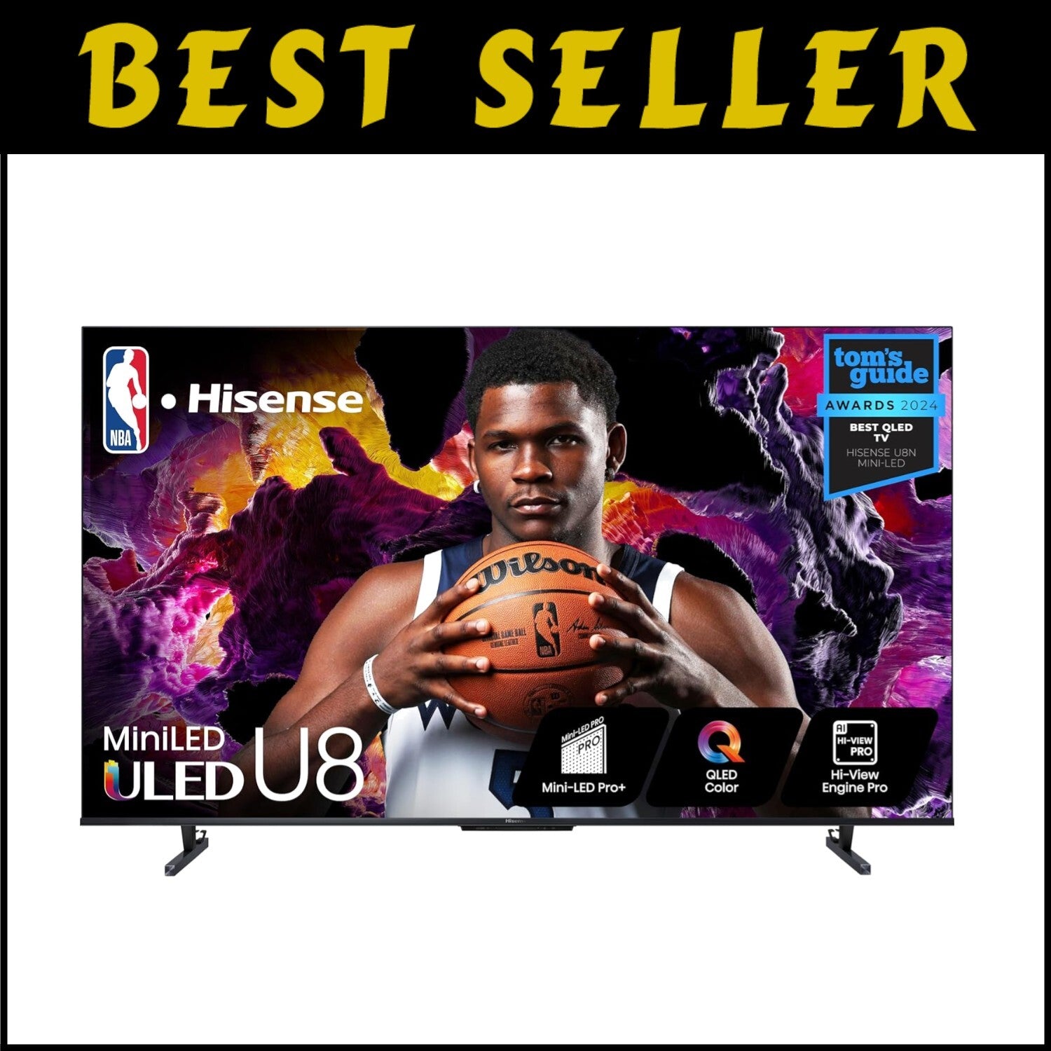 2024 Model: 55-Inch Mini-LED Smart TV, Dolby Vision IQ & 144Hz Gaming Mode