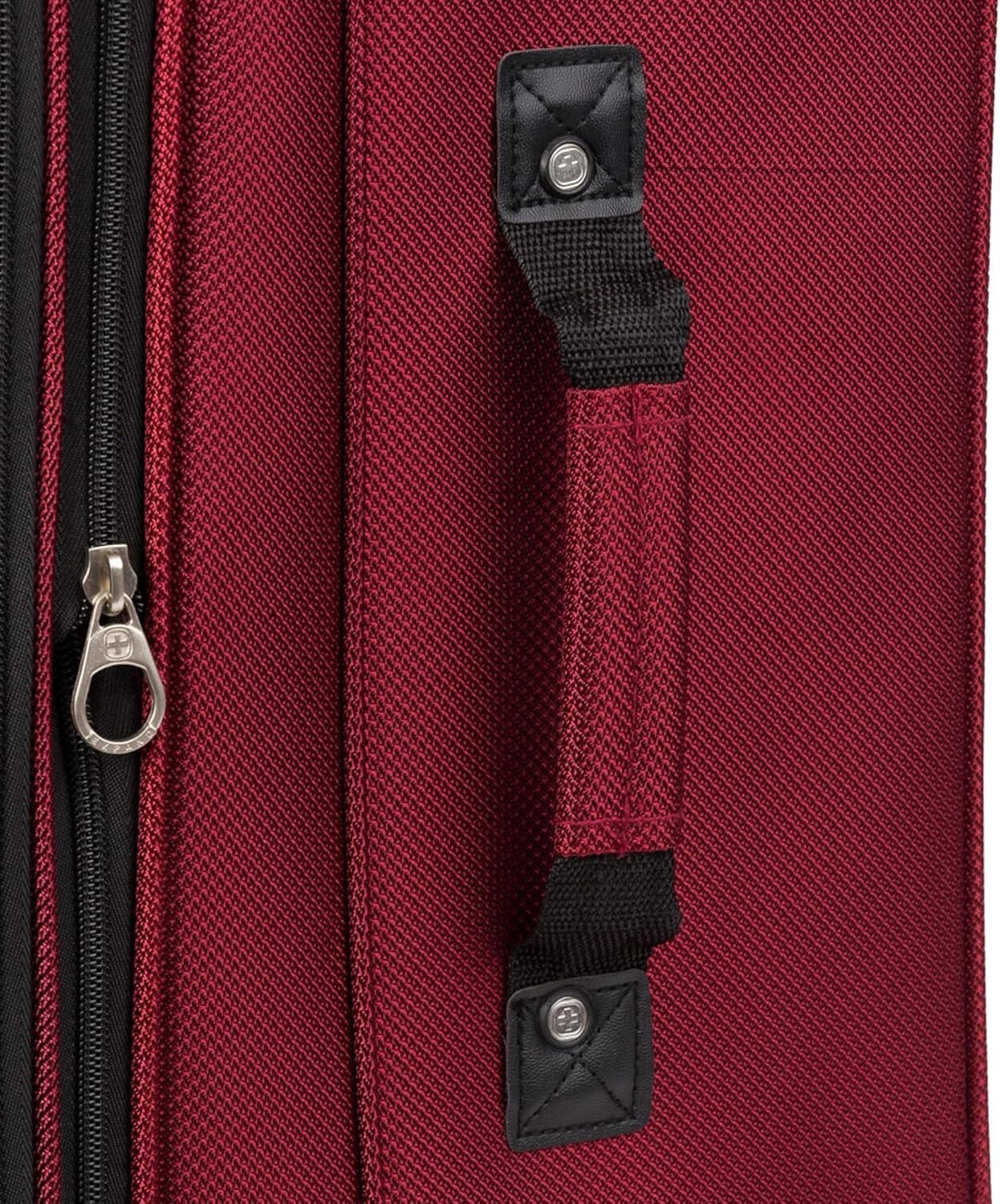 Versatile 29-Inch Expandable Burgundy Luggage - Scuff-resistant Travel Essential