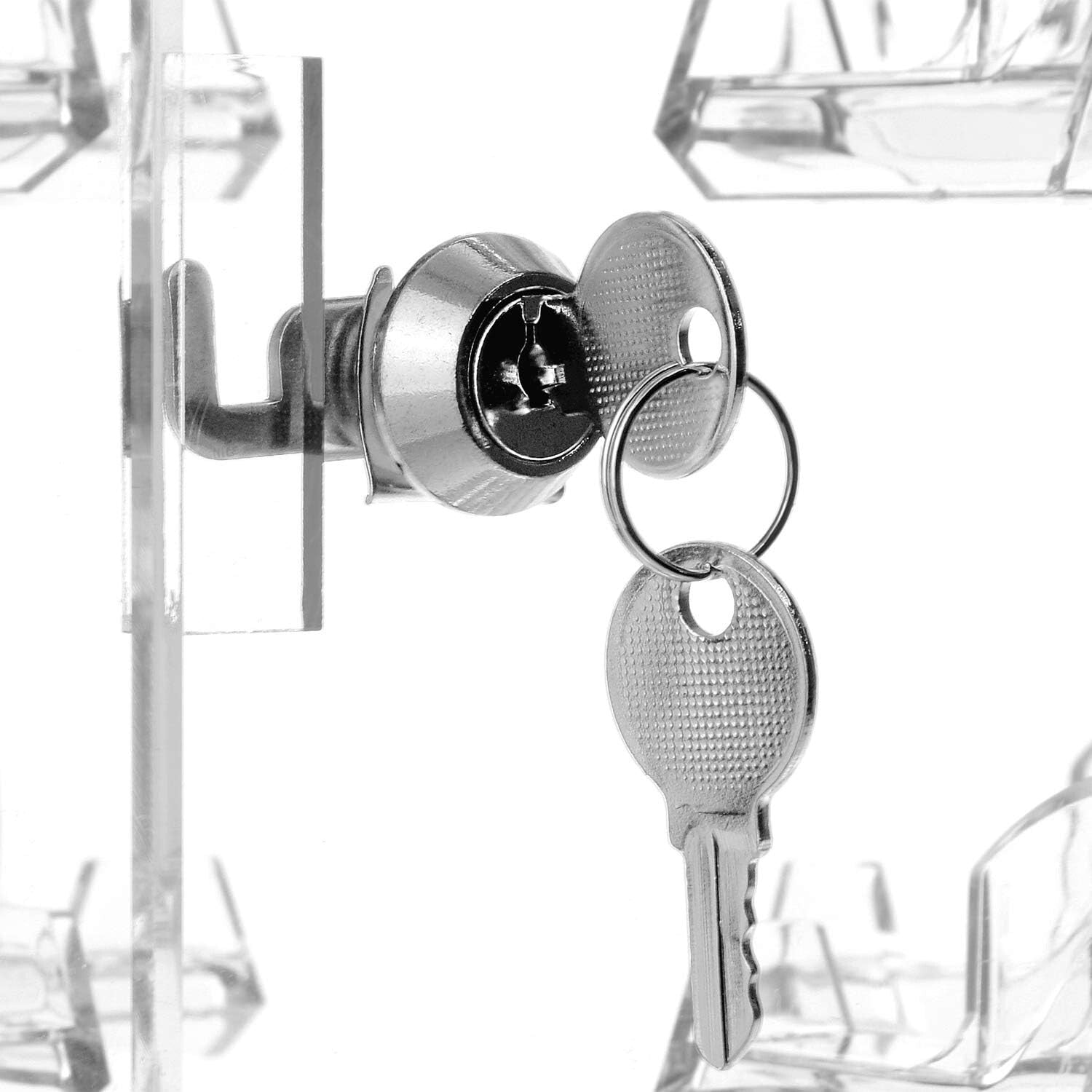 Elegant 24-Pair Acrylic Sunglass Organizer with Mirror - Stylish Eyewear Stand