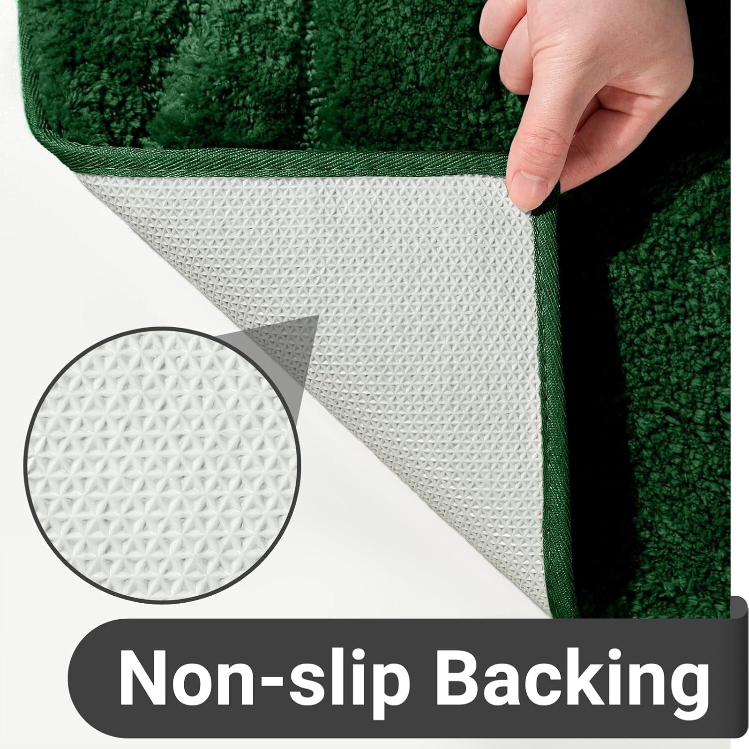 Extra Long Non-Slip Bathroom Runner Rug - 24 x 72 Inches, Machine Washable