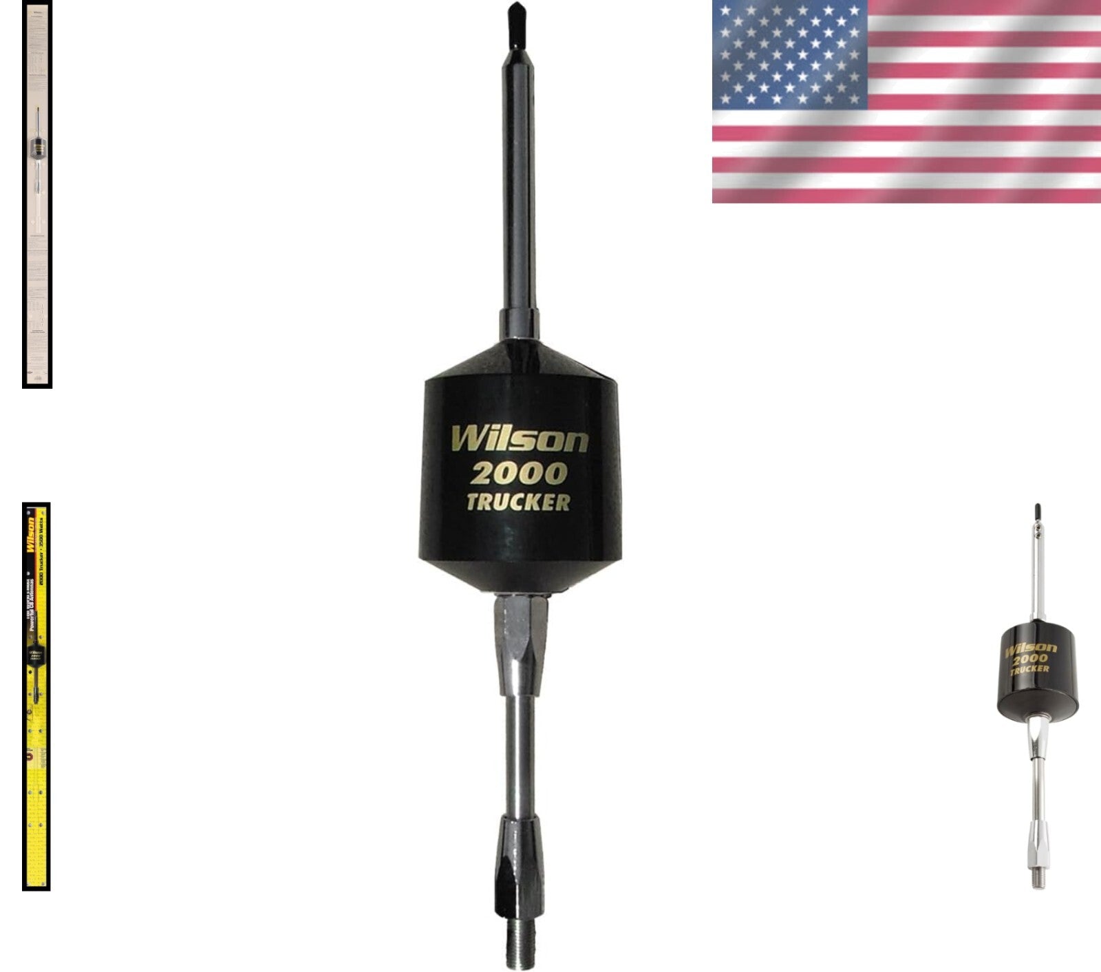 AM|FM Ready T2000 CB Antenna with 49" Stainless Steel Whip - Ultimate Range