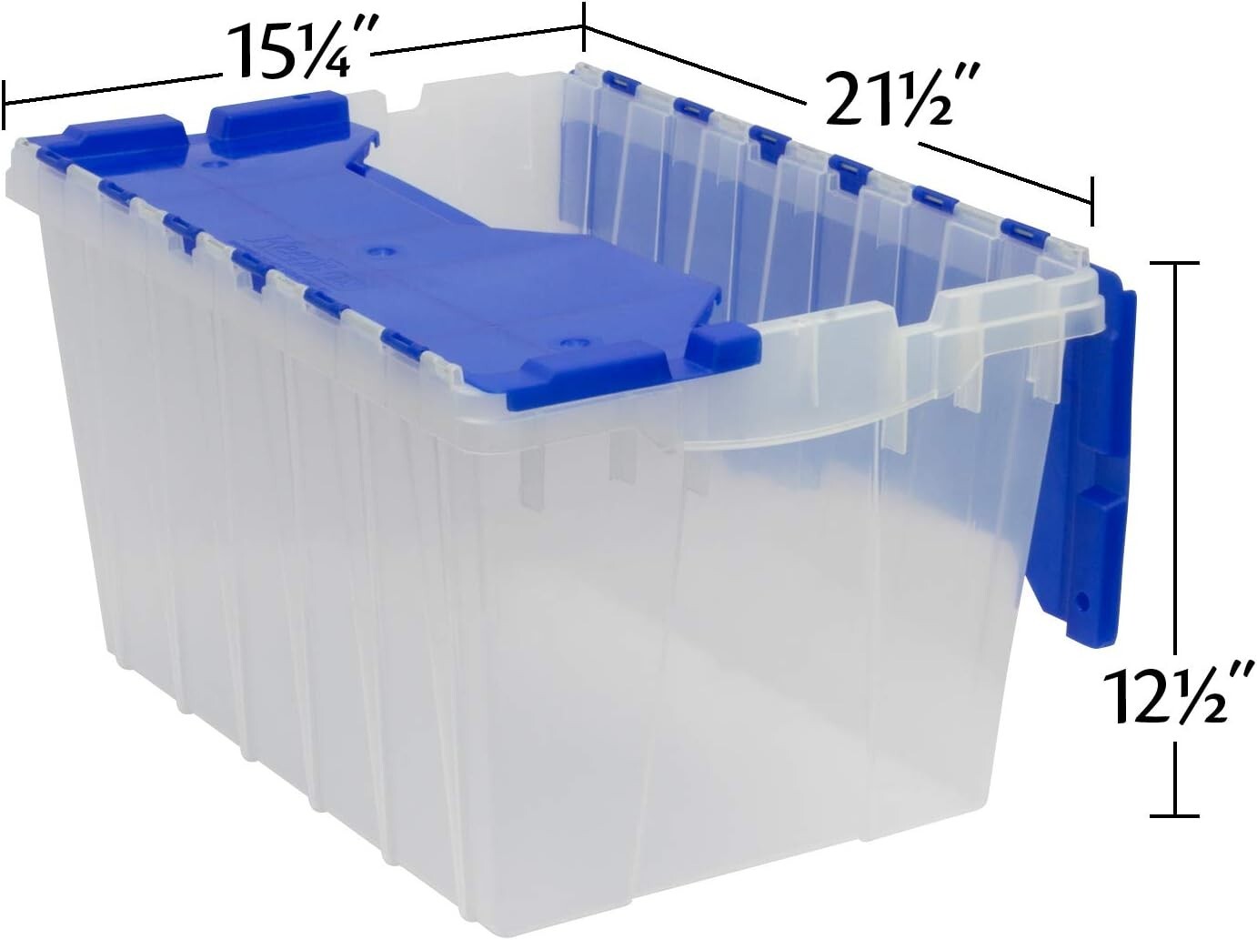 Versatile 12 Gallon Stackable Storage Box with Clear Design for Easy Viewing