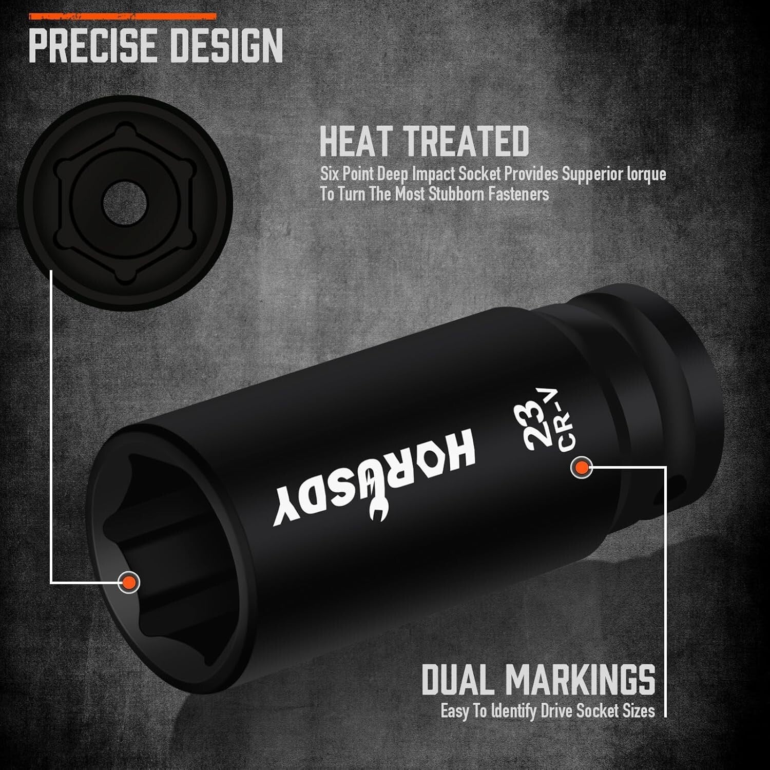 Durable 1/2-Inch Drive Impact Socket Set with Customized Storage Box, 67 Pieces