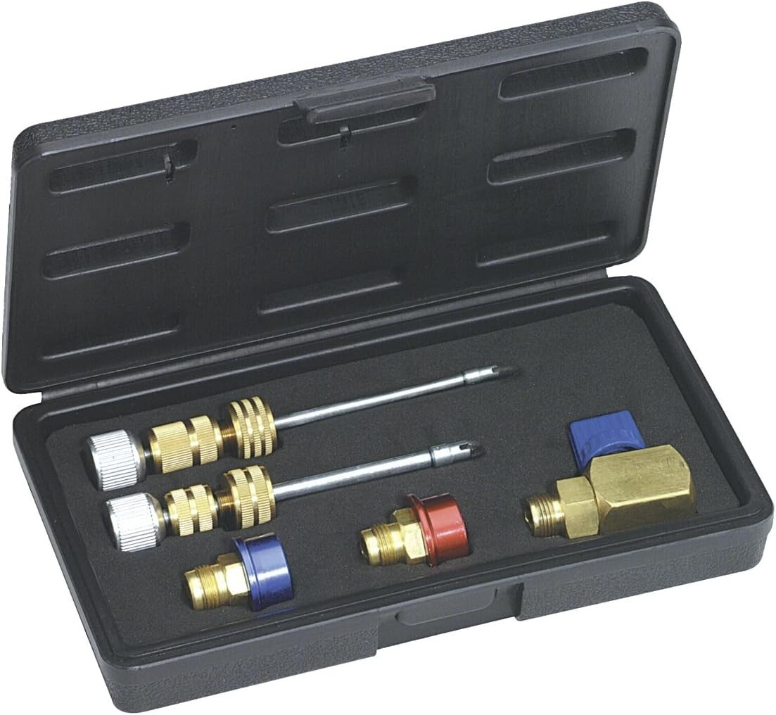 Efficient Valve Core Replacement Kit for R134a with Stainless Steel Tools