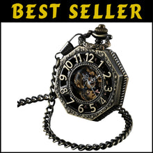 Load image into Gallery viewer, Elegant Mechanical Pocket Watch with See-Through Gears - Ideal for Cosplay