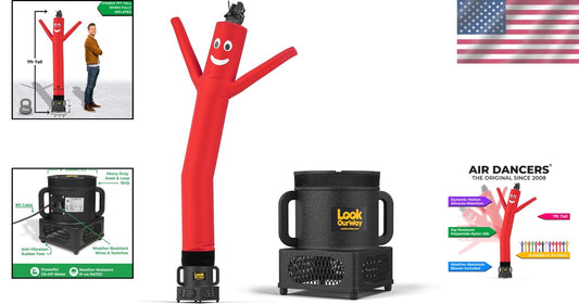 7ft Inflatable Tube Man - Wacky Waving Air Dancer with Weather-Resistant Blower