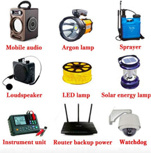Load image into Gallery viewer, 6600mAh 3.7V Rechargeable Li-ion Battery with JST Plug - Real Capacity Assurance
