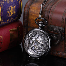 Load image into Gallery viewer, Luxury Dragon &amp; Phoenix Mechanical Pocket Watch - Perfect Gift for Any Occasion