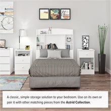 Load image into Gallery viewer, Sleek 6-Drawer White Dresser: Durable Tall Chest Perfect for Organized Bedrooms