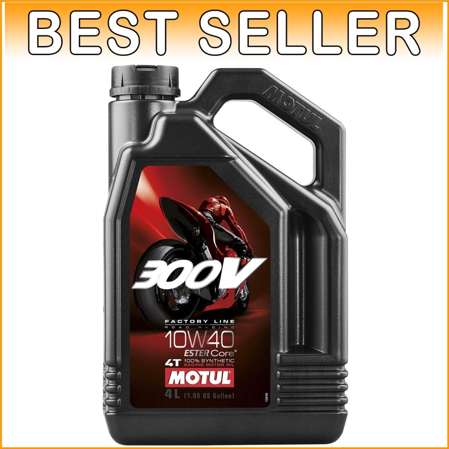 300V Factory Line 4L 10W-40 Synthetic Racing Motorcycle Engine Oil - Ester Core