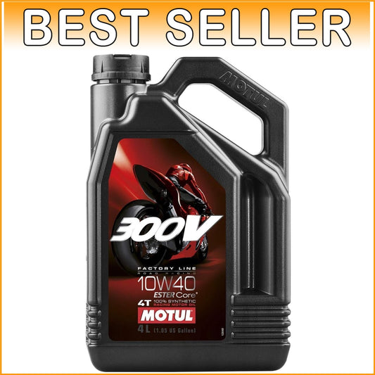 300V Factory Line 4L 10W-40 Synthetic Racing Motorcycle Engine Oil - Ester Core