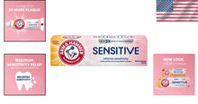 Load image into Gallery viewer, Gentle Baking Soda Toothpaste for Sensitive Teeth &amp; Gums in Frosted Mint Flavor