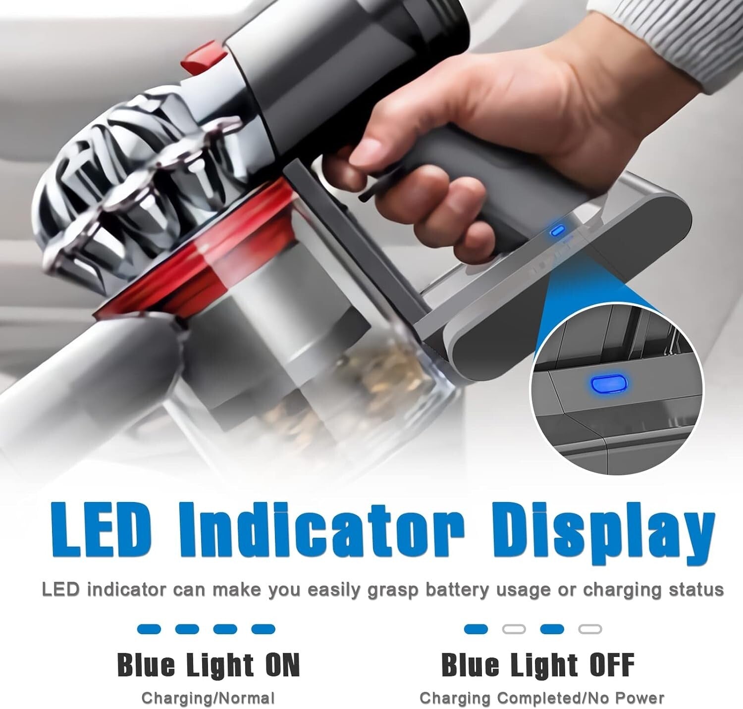 Reliable 21.6V V6 Battery Replacement - Safe, Easy Installation for Your Vacuum