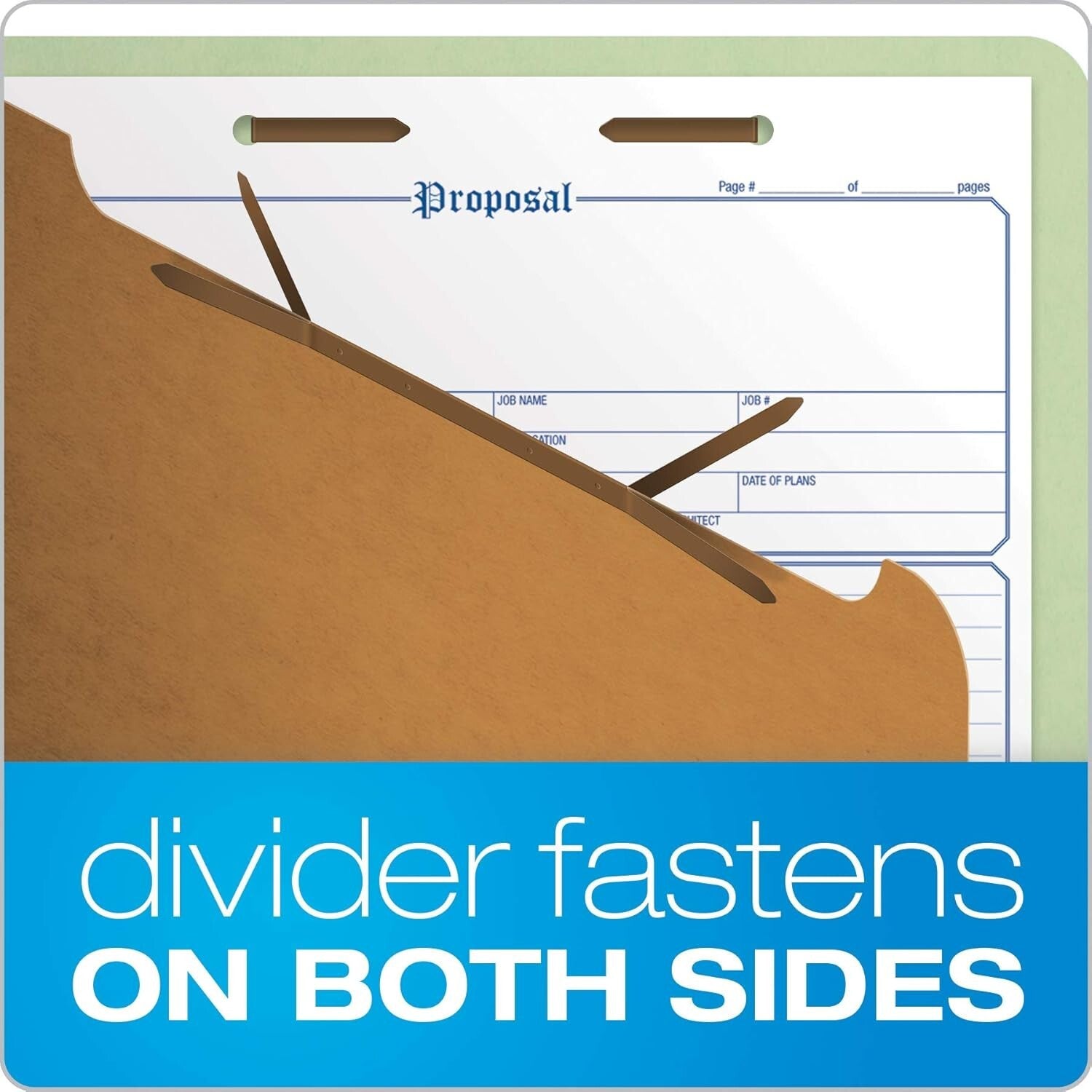 Durable 2/5 Tab Cut Recycled File Folders for Efficient Organization, 10-pack