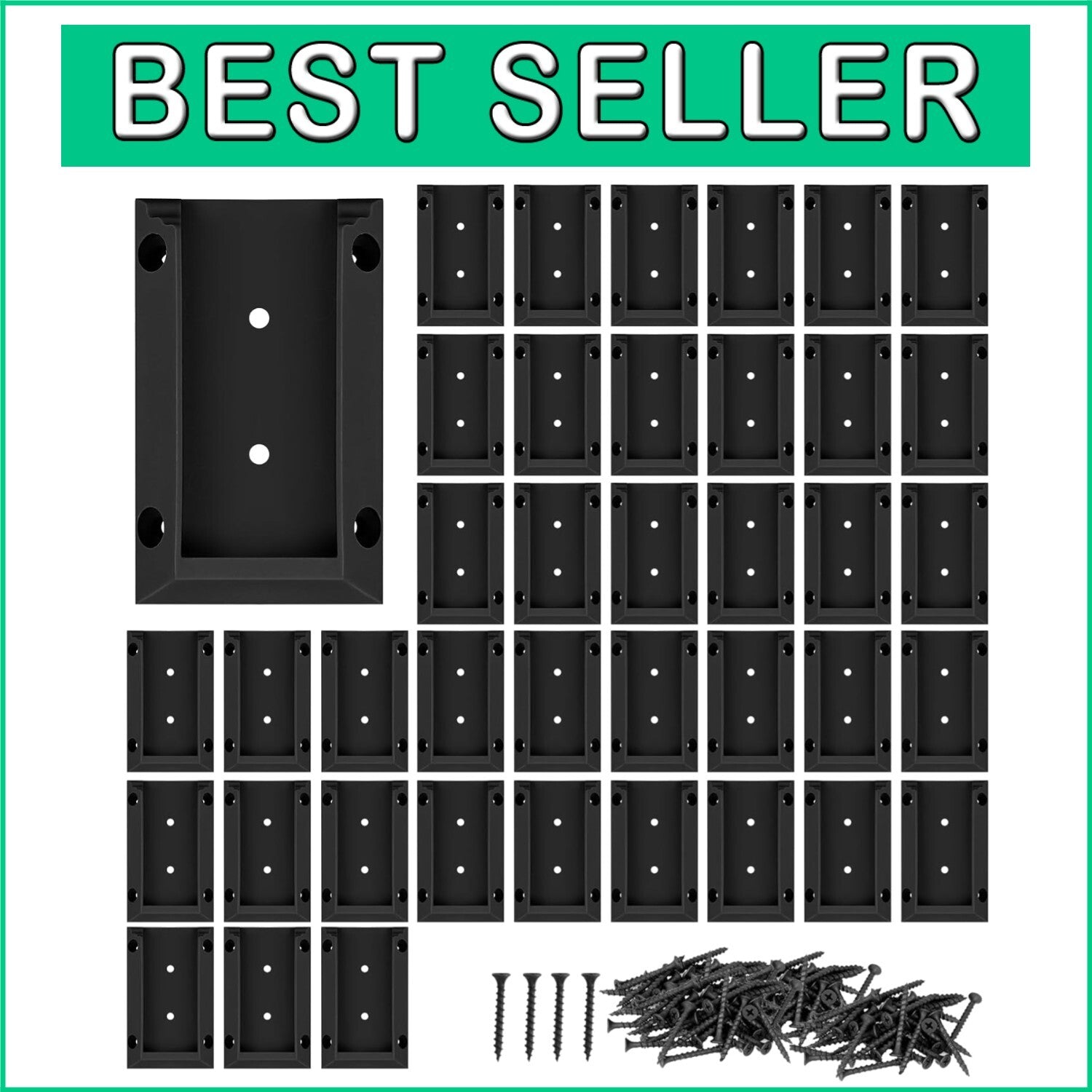 Bulk 40-Pack Deck Railing Connectors with 240 Screws - Quick Install Solution