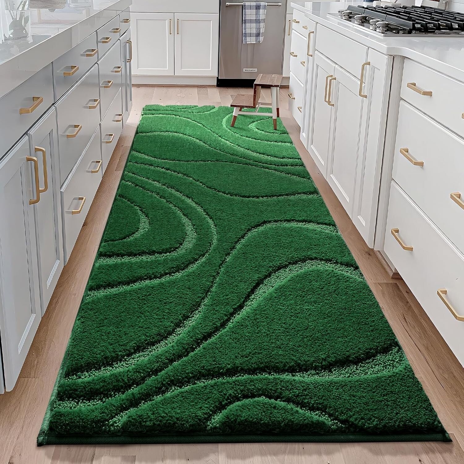 Extra Long Non-Slip Bathroom Runner Rug - 24 x 72 Inches, Machine Washable