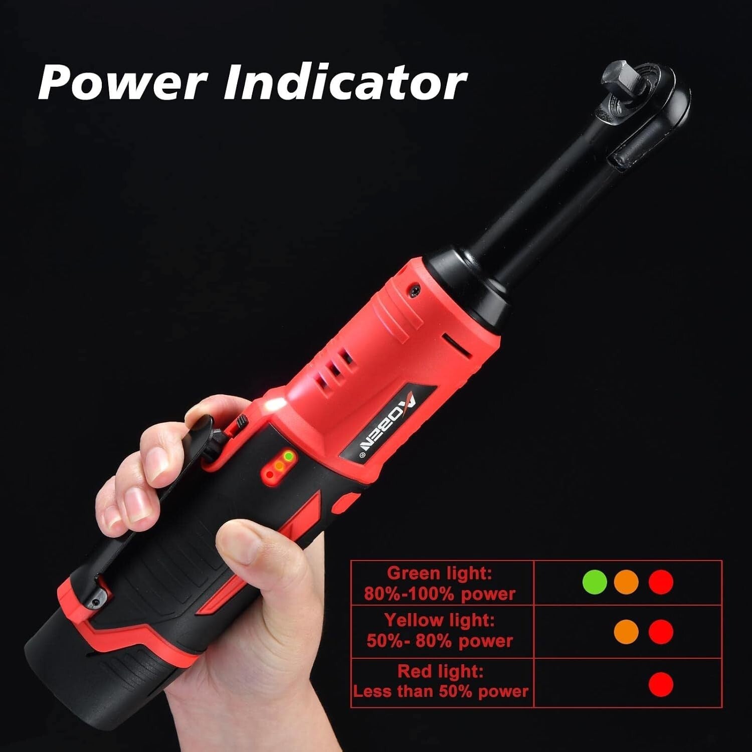 All-in-One Cordless Electric Ratchet Wrench Kit with Sockets & Batteries