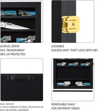 Load image into Gallery viewer, Premium Knife Display Cabinet, UV-Resistant &amp; Secure Locking Design, Black