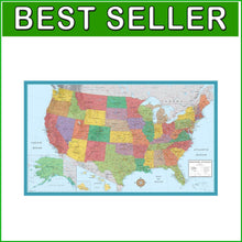 Load image into Gallery viewer, Extra Large 48x78 USA Wall Map - Ideal for Learning &amp; Reference