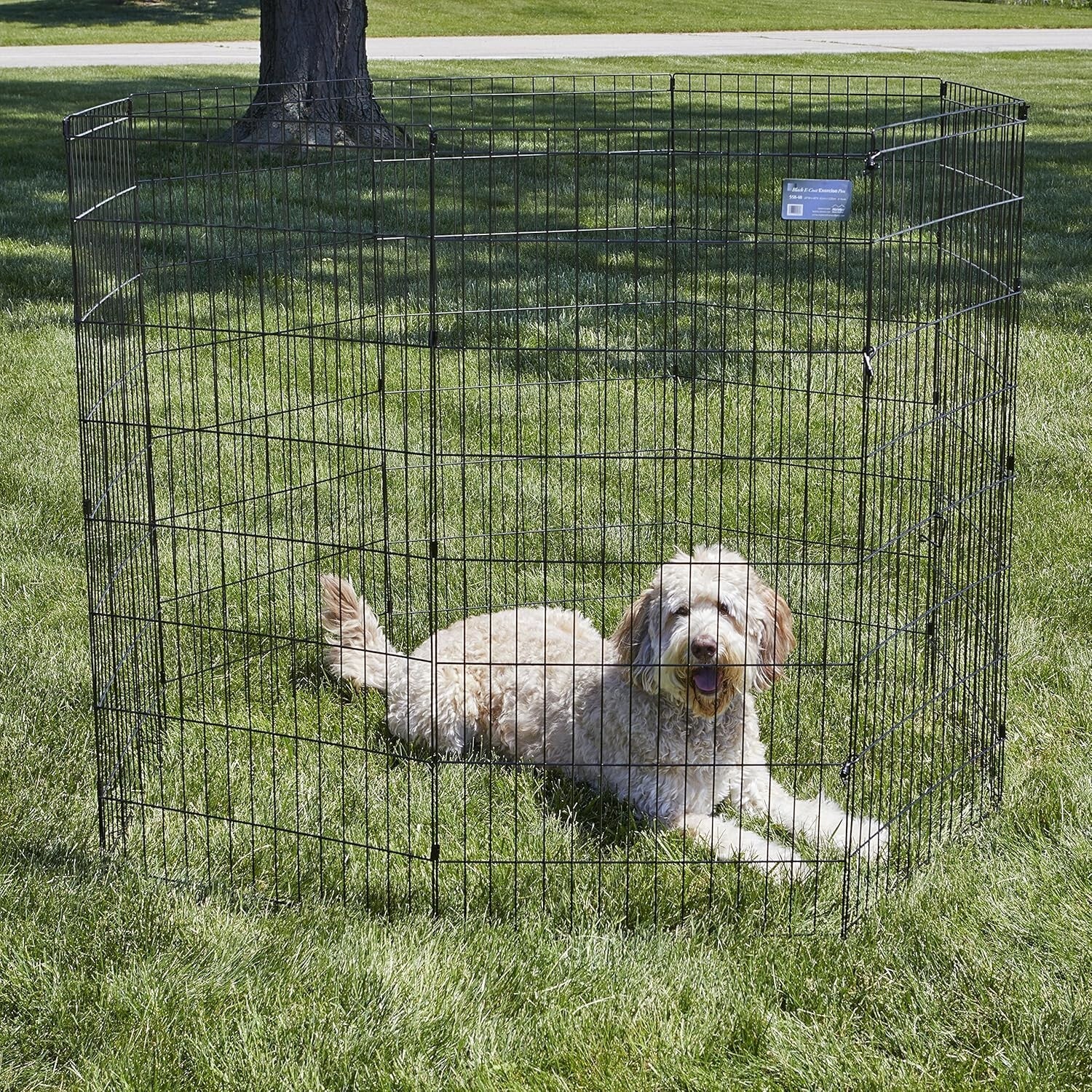 Secure & Spacious Pet Exercise Pen, 24" W x 48" H - Ideal for Indoor/Outdoor Use