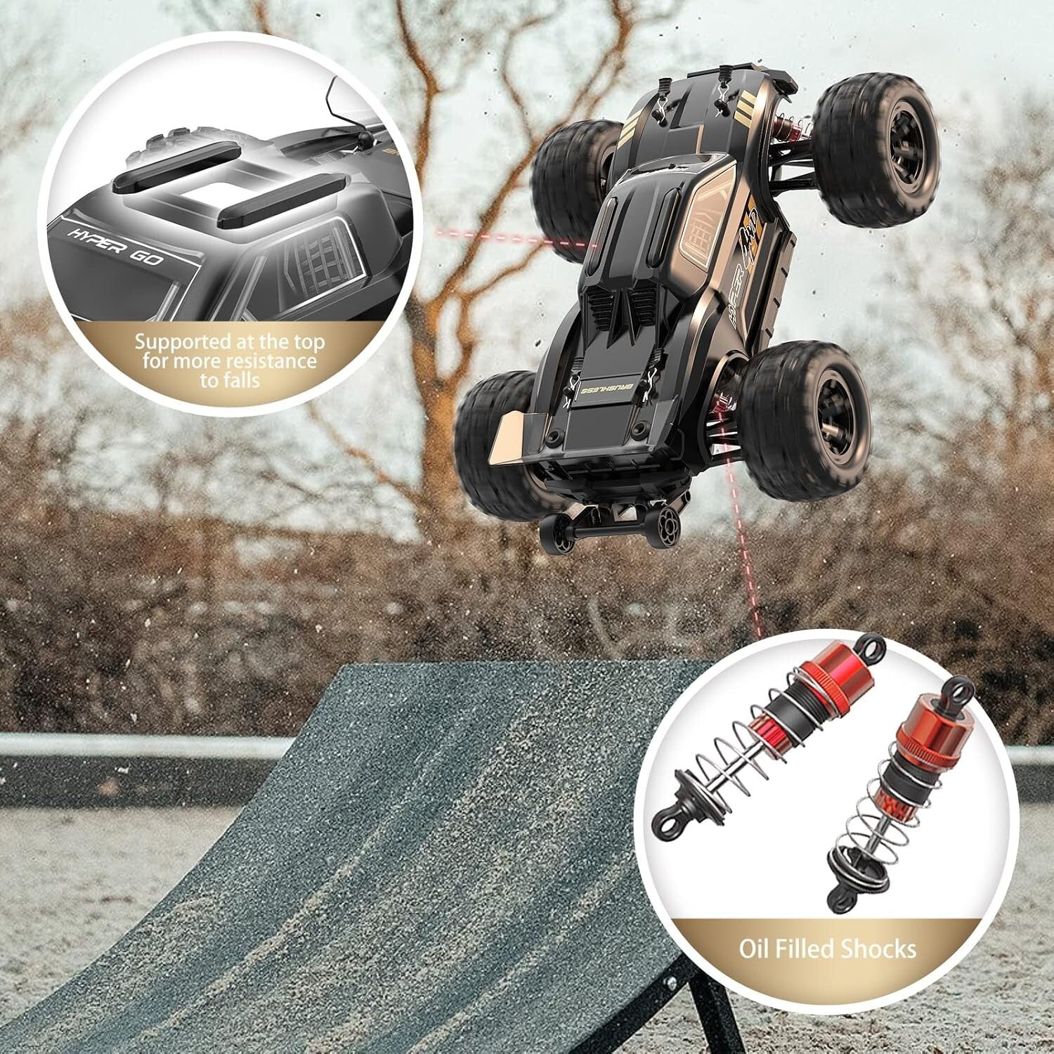 Advanced 1/16 Off-Road RC Car with 42mph Speed & Durable Honeycomb Chassis