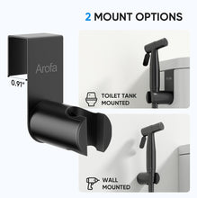 Load image into Gallery viewer, Matte Black Handheld Bidet Sprayer Set - Adjustable Pressure, 2 Pack Bundle