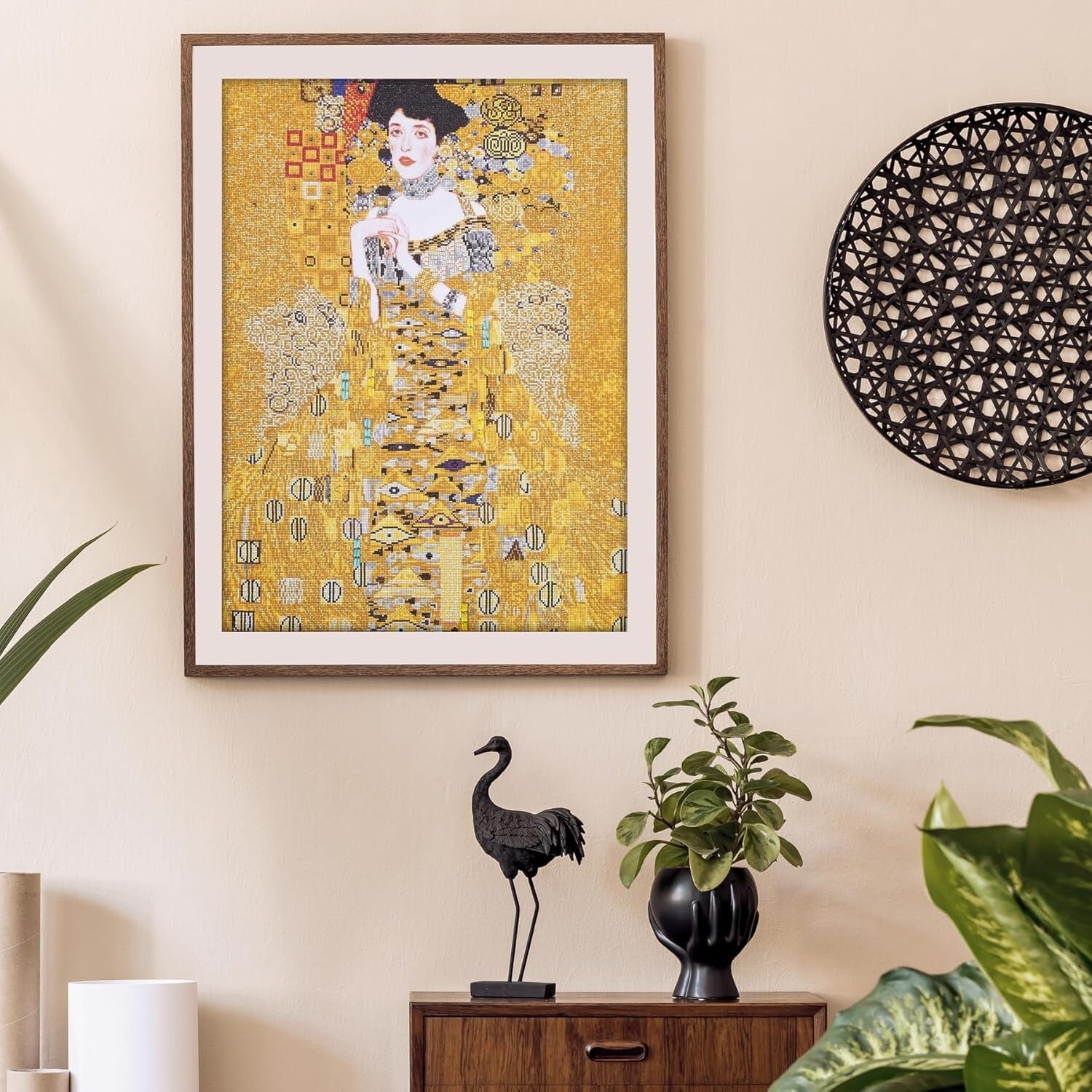 Quality Diamond Painting Kit: Woman in Gold - 36x26 Relaxing Art Experience