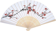 Load image into Gallery viewer, Artistic Silk Bamboo Handheld Fans - 120 Elegant Cooling Accessories for Parties