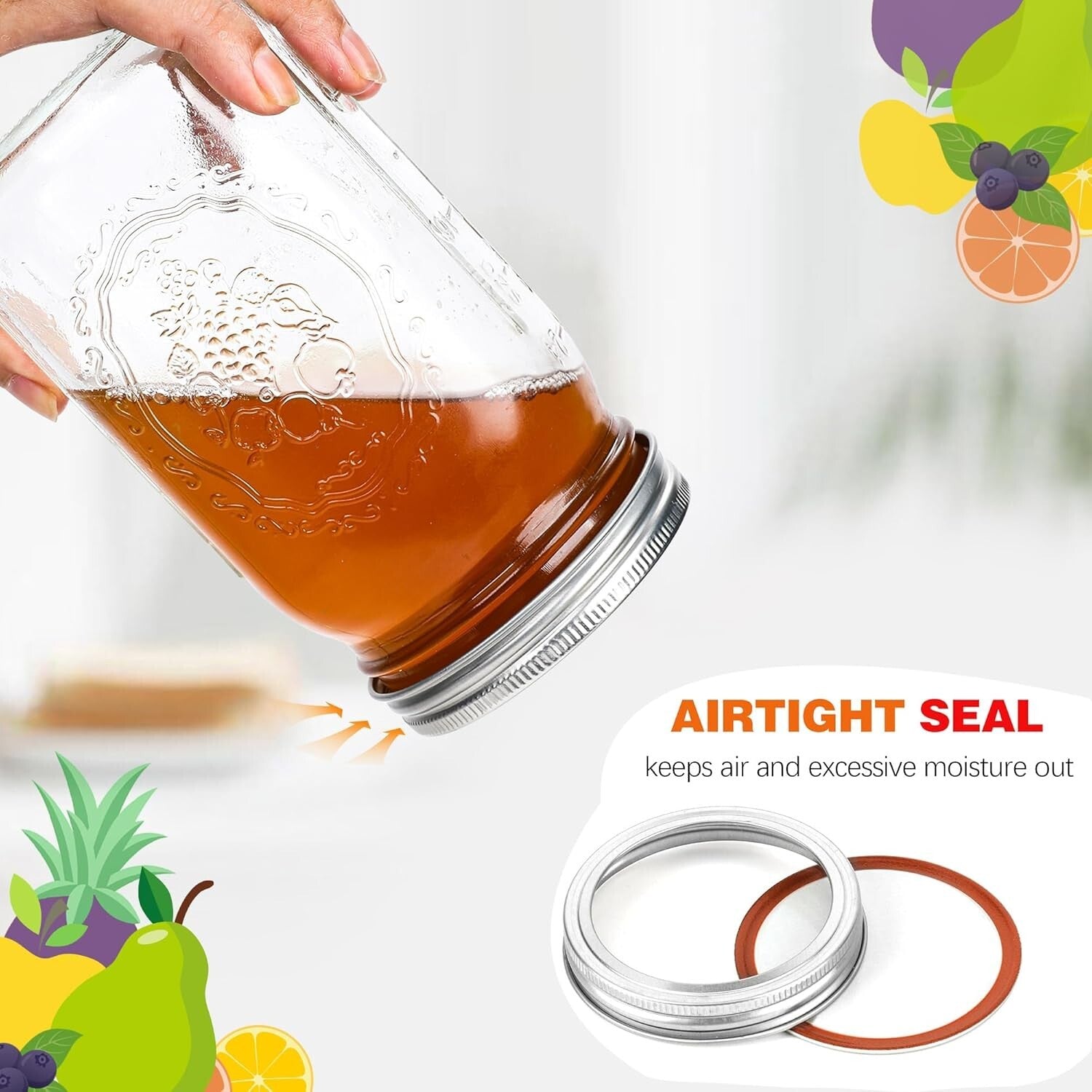 Durable 32 oz Wide Mouth Mason Jars - Perfect for Canning and Pickling Supplies