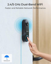 Load image into Gallery viewer, 2K WiFi Video Doorbell Camera - 180° View &amp; Smart Detection, Waterproof Design