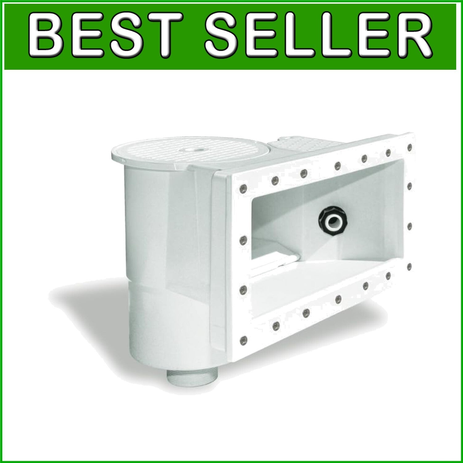 Durable Thru-Wall Pool Skimmer Kit with Large Debris Basket & Easy Installation