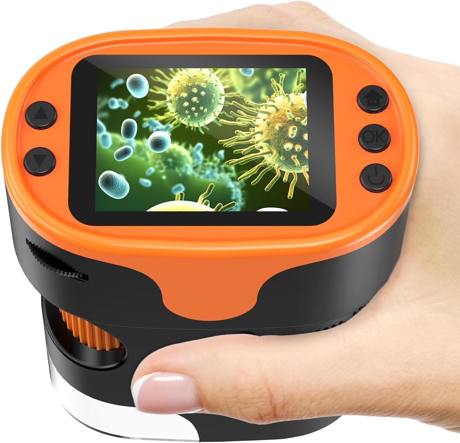 4K Handheld Microscope for Kids - Portable Learning Tool & Gift Box Included
