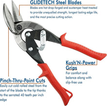 Load image into Gallery viewer, Professional Left &amp; Right Cut Offset Aviation Snip Set with Forged Steel Blades