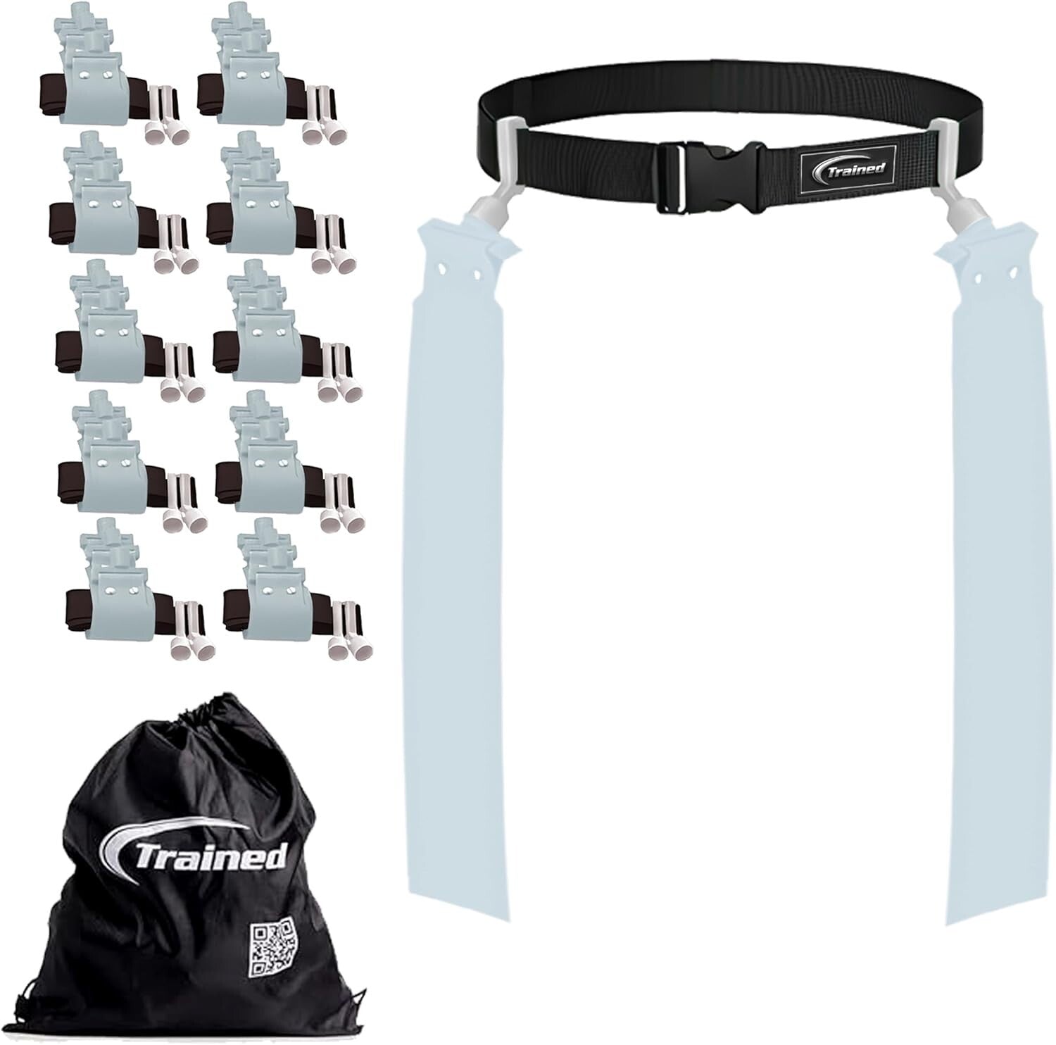 Heavy-Duty Flag Football Set for 10 Players - Includes Red and Yellow Flags