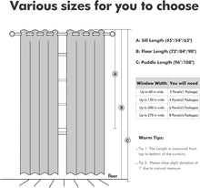 Load image into Gallery viewer, High-Quality Faux Linen Blackout Window Panels – 2 Pack Grommet Curtains 52x96