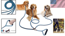 Load image into Gallery viewer, Comfortable 3-Way Dog Leash with Reflective Features - Ideal for Walking Three