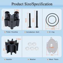 Load image into Gallery viewer, Lightweight Water Pump Housing &amp; Impeller Repair Kit for Mercruiser 46-807151A14
