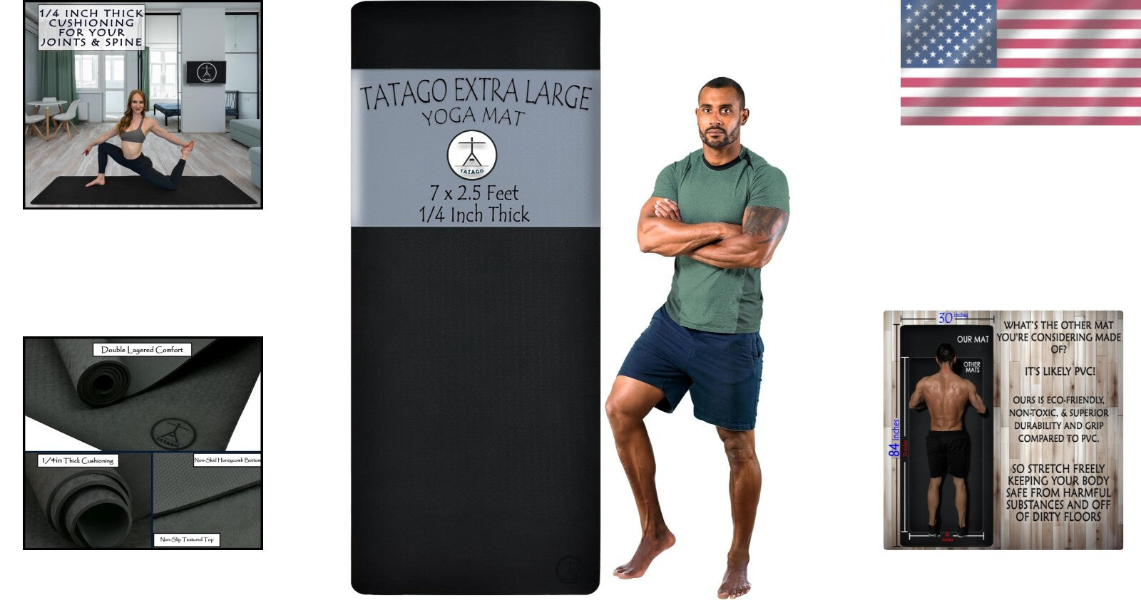 10mm Extra Thick XL Yoga Mat - Ultimate Comfort for Unrestricted Practice