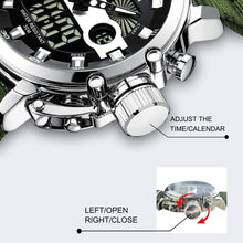 Load image into Gallery viewer, Stylish Men's Tactical Sports Watch - Waterproof with Scratch-Resistant Glass