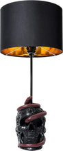 Load image into Gallery viewer, Dark Elegance: 24" Snake Skull Table Lamp with Color Changing Feature