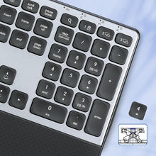 Load image into Gallery viewer, Multi-Device Rechargeable Keyboard with 3-Level Backlit for Office &amp; Home Use